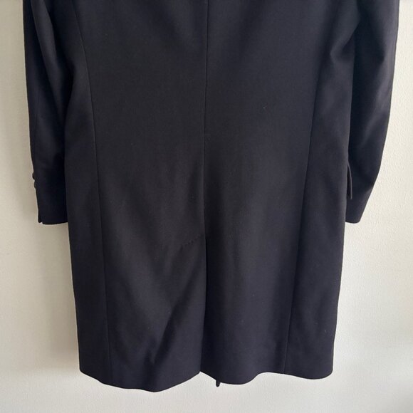 $995 Hugo Boss Navy Wool Cashmere Overcoat/ Top Coat- 40 Medium - Picture 12 of 15